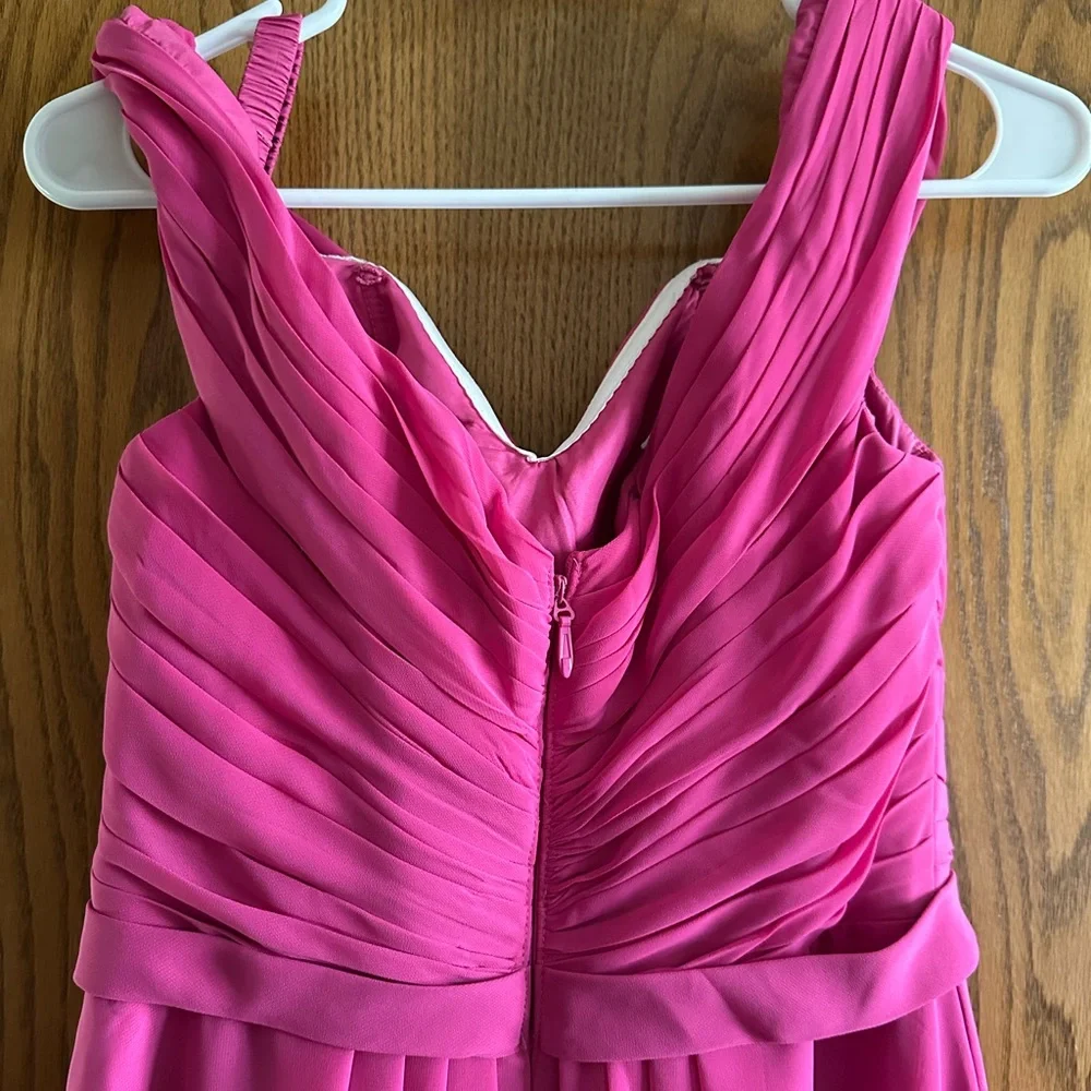 Azazie Audrianna Fuchsia Off-Shoulder Dress - Picture 9 of 11